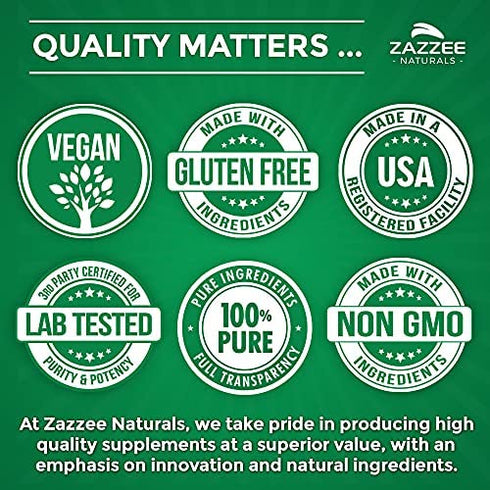 Zazzee Myo-Inositol + D-Chiro + Vitex, 120 Vegan Capsules, Optimal 40:1 Inositol Ratio, with 500 mg Vitex, Vegan, Non-GMO and All-Natural, Supports Healthy Ovulation and a Regular Cycle